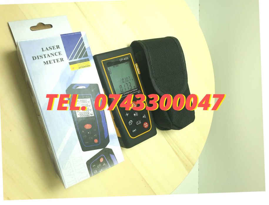Telemetru Laser Cu Display 40m Multi Functie