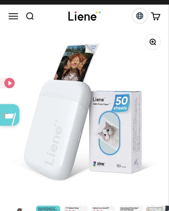 imprimanta portabila poze liene k100 pearl noua sigilata