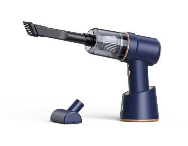 Автомобилна 2в1 прахосмукачка за дома и колата със зарядна станция