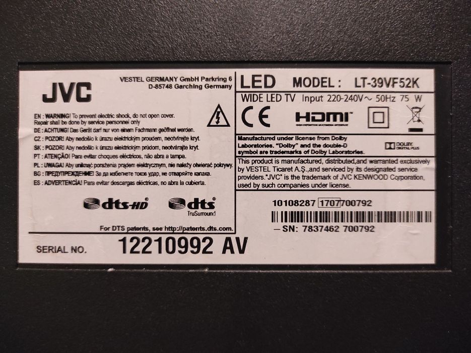 Smart TV JVC 100 cm