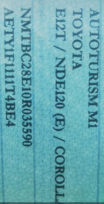 Toyota Corolla 1,4 diesel