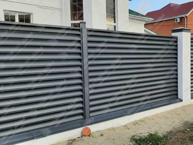 Забор жалюзи еврожалюзи