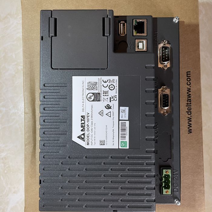 Delta HMI screen. DOP-107EV