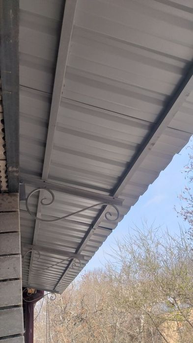 Козерок,Решотка, Установка козырёк и решетки