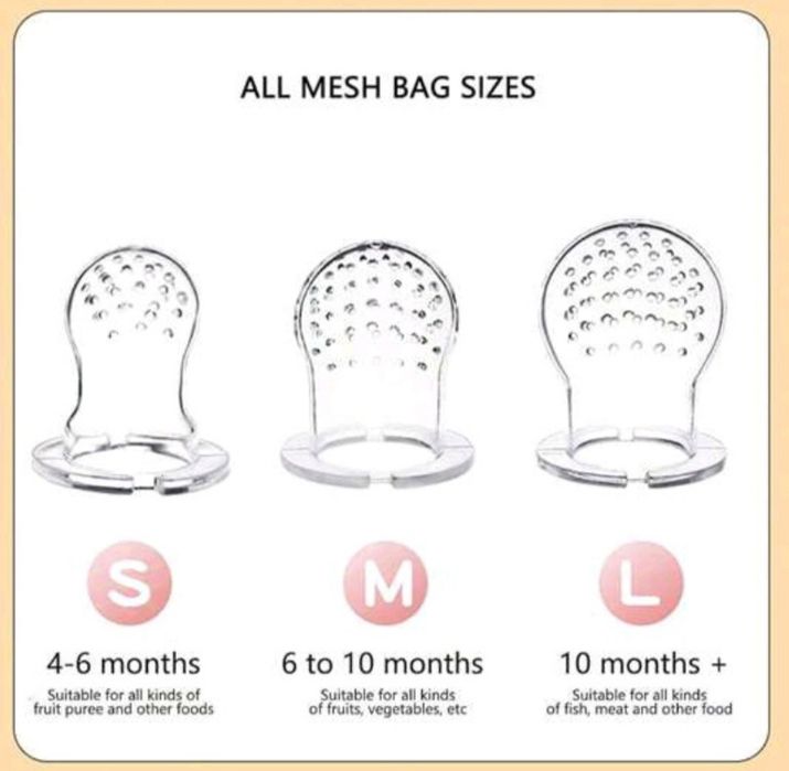 Биберон за плодове с дръжка тип чесалка за венци.