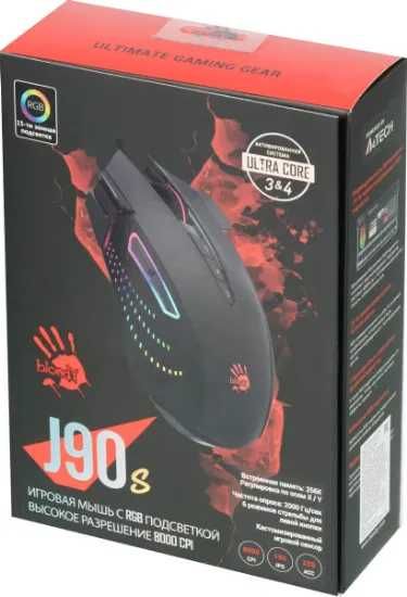 Проводная игровая мышь Bloody J90S STONE BLACK / Gaming Mouse 1.4