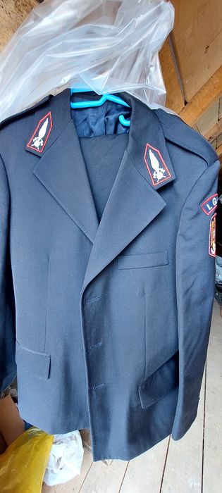 Costum stofa pompier cu 2 pantaloni