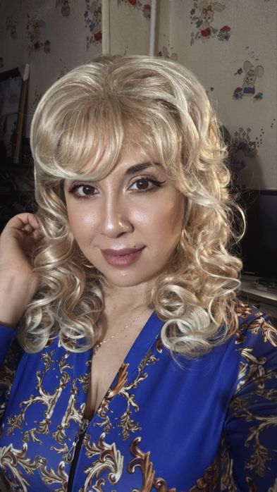 Парик блонд Ирина Аллегрова шикарное качество волосы