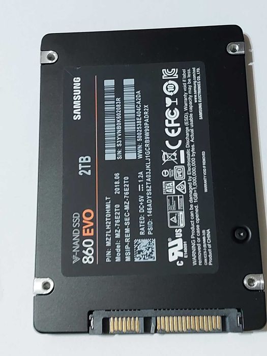 2TB SSD - Samsung 870 QVO, Samsung 860 EVO