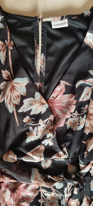 Ефирна рокля на цветя Lascana, S,