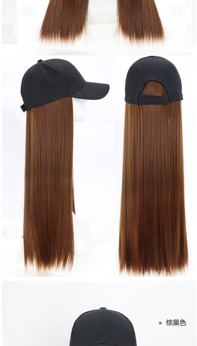 Парик, бейсболка с волосами
