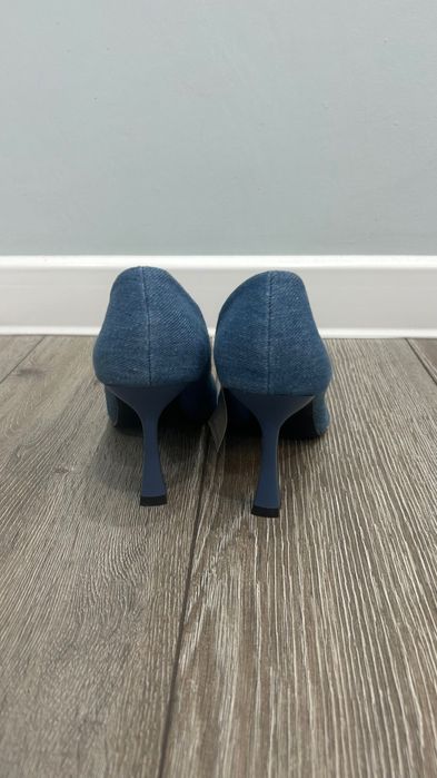 Джинсовые каблуки Zara