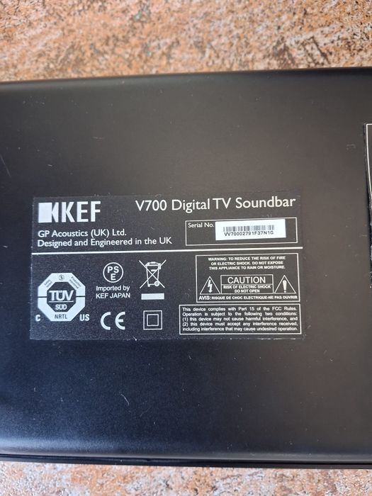 Soundbar KEF cu subwoofer wireless