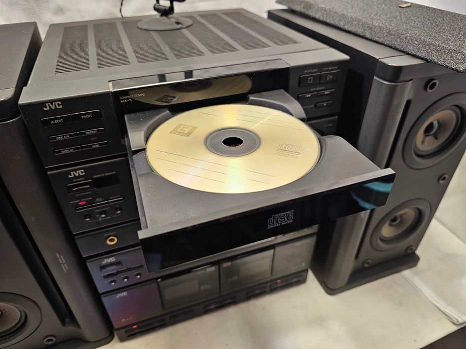 Sistem Audio Hi-Fi JVC MX-1L - CD Player, Dublu Cassette, Tuner, Boxe Bi-Wiring SP-MX1BKE Combina JVC