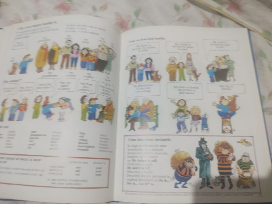 Carte manual limba engleza copii și adulți cu imagini începători curs engleza  ilustrata