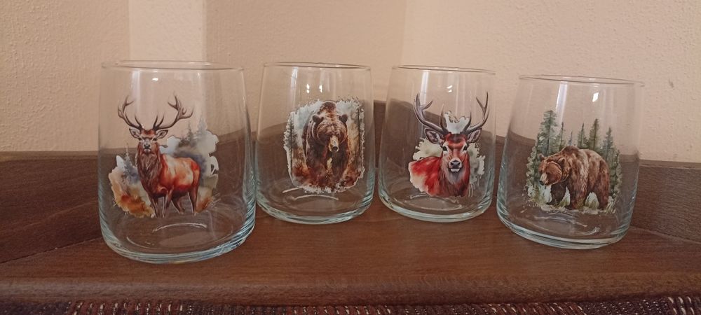 Порцеланови чаши с ловни мотиви - промо цена