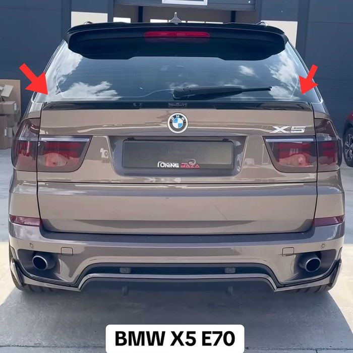 Mid спойлер за BMW X5 E70 (2007–2013) – Черен гланц (Gloss Black), бмв е70 х5, тунинг