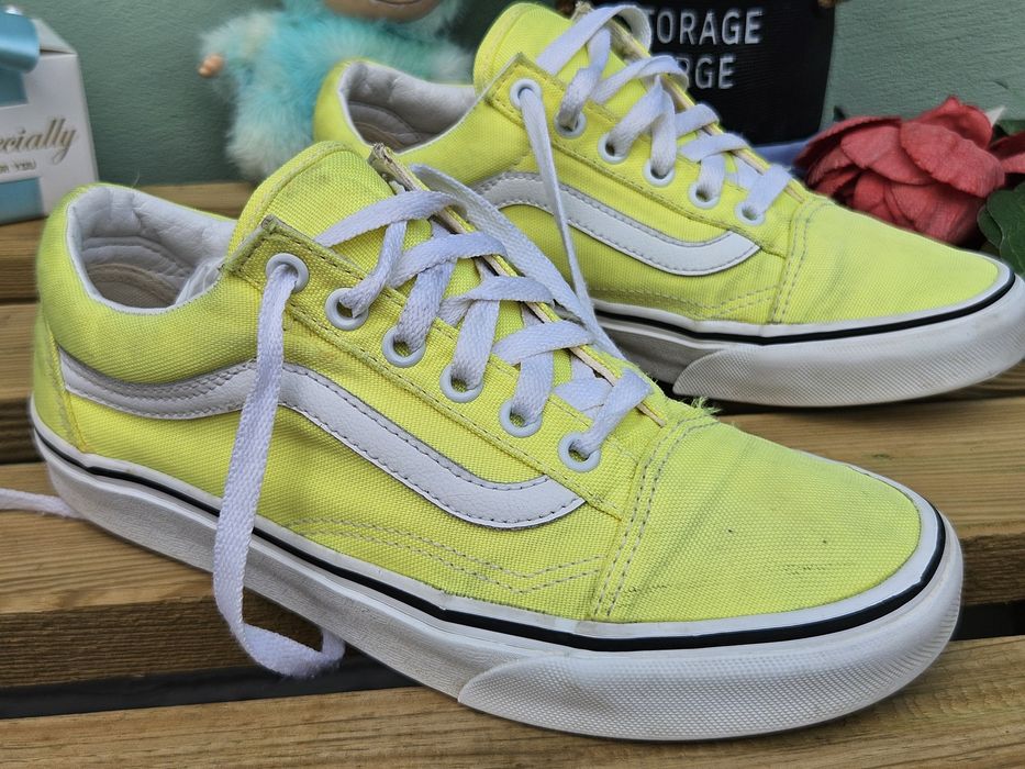 Vans кецове в неоново жълто N37