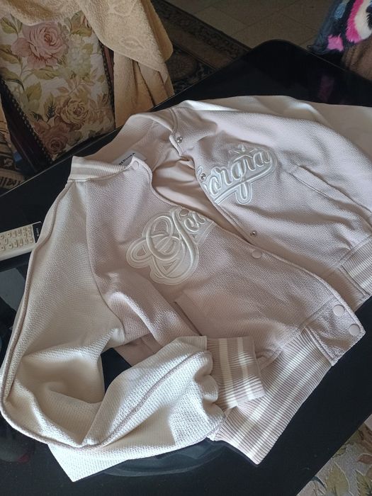 Черно кожухче с каракул и ново яке бежаво Бершка