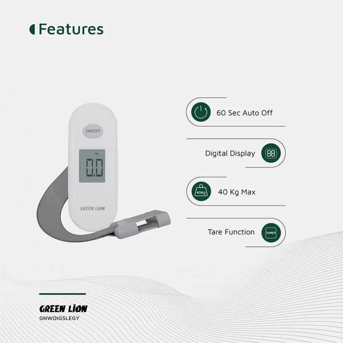 Green Lion Digital Luggage Scale Дорожные ручные весы для багажа