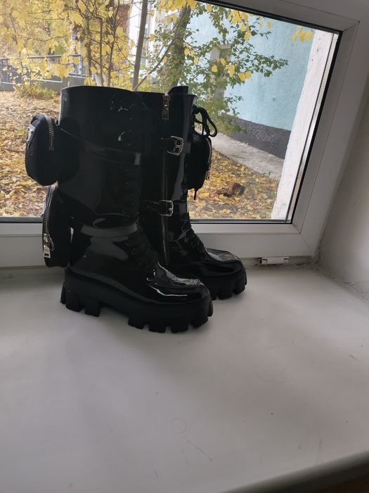 Сапоги лак натуральный