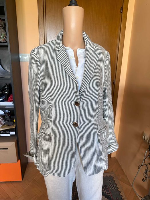 Сако райе Max Mara, 100% лен
