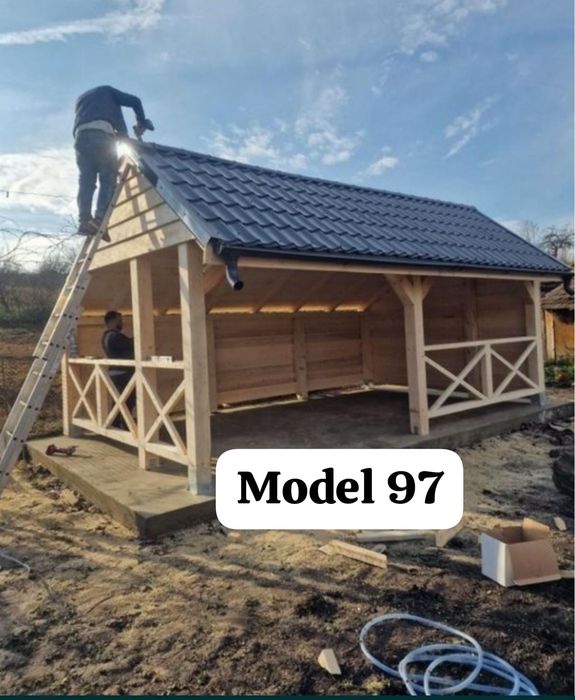 Terase, Foișoare, Pergole, Magazii, totul din lemn + tabla și acceso