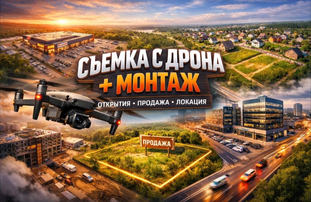 Дрон съёмка / аэросъёмка