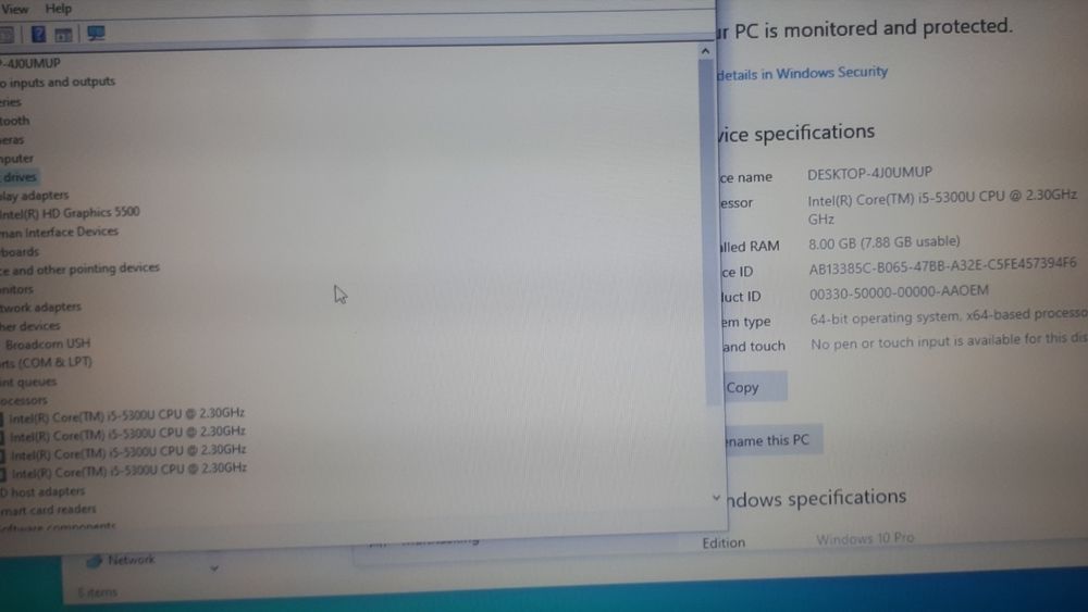 corei-5 5-avlod 256ssd/8ozu
Corei5 5-pokoleniya
256g