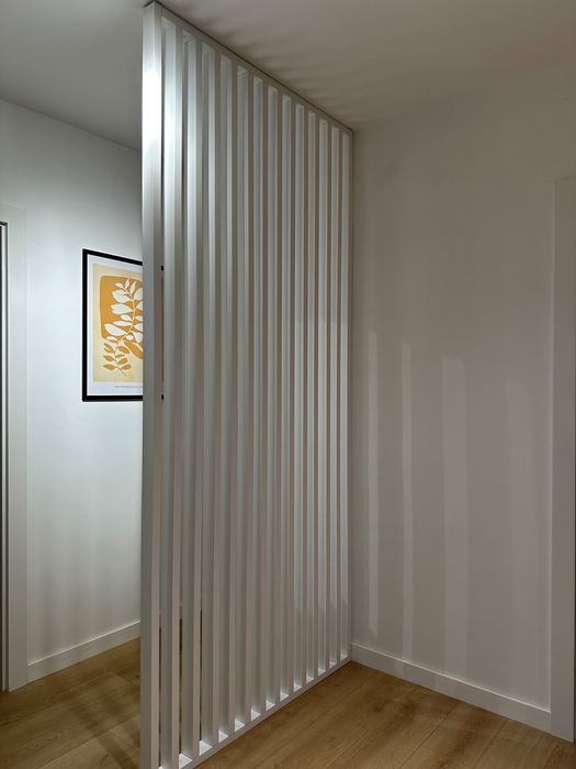 Riflaj despartitor decorativ premium 30x60x2750mm, 24buc, nou, alb mat