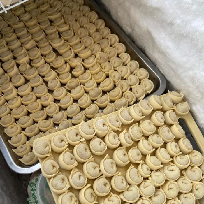 Домашние пельмени  манты