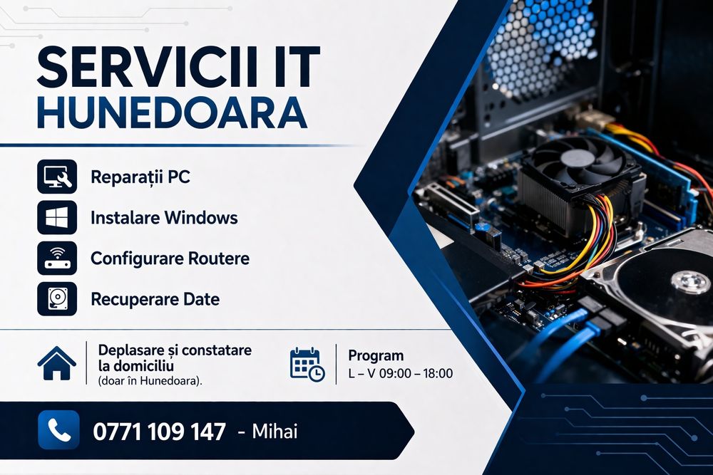 Servicii IT - Reparații PC, Instalare Windows