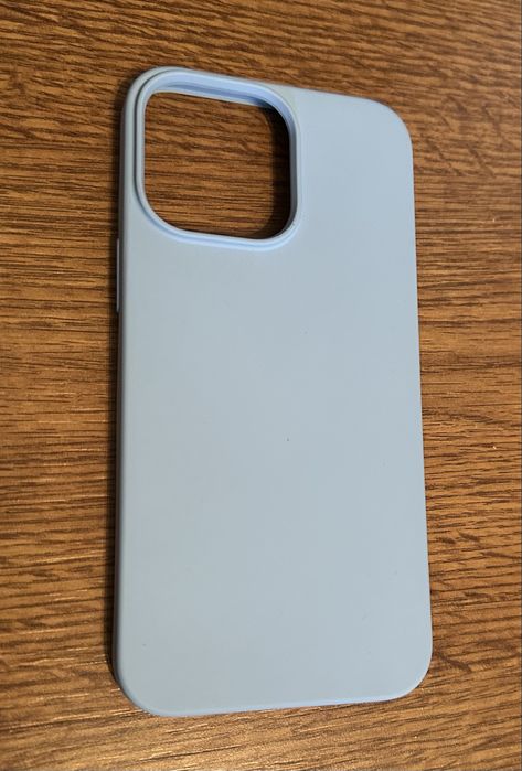 Husă premium iPhone 14 Pro Max, albastru pastel, nouă