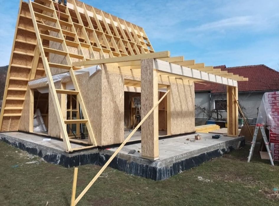 Vând cabane tip A frame