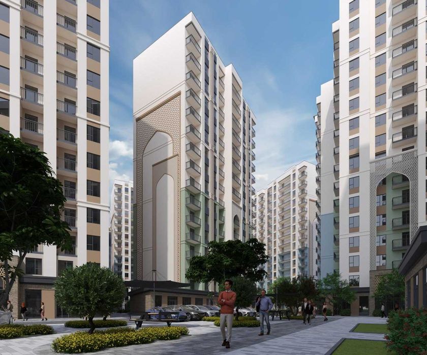 ЖК" Obod Maskan 2-к квартира 57.62 м2. г. Ташкент, Учтепинский район