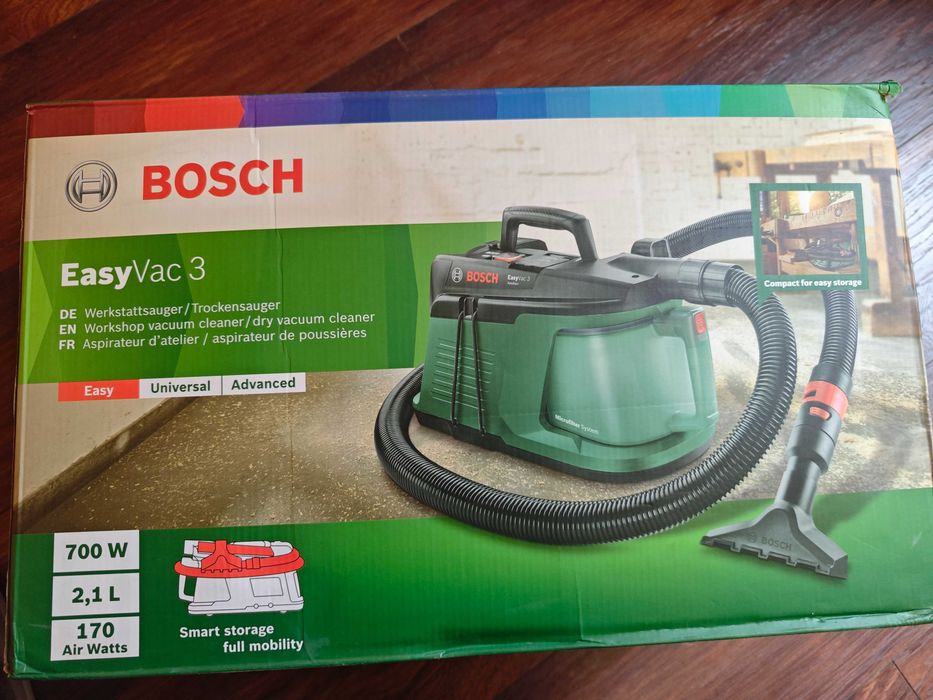 BOSCH EasyVac 3 за сухо, включване на електроинструменти