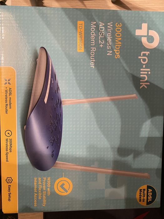 tp-link TD-W896N wi-fi router adsl+optika