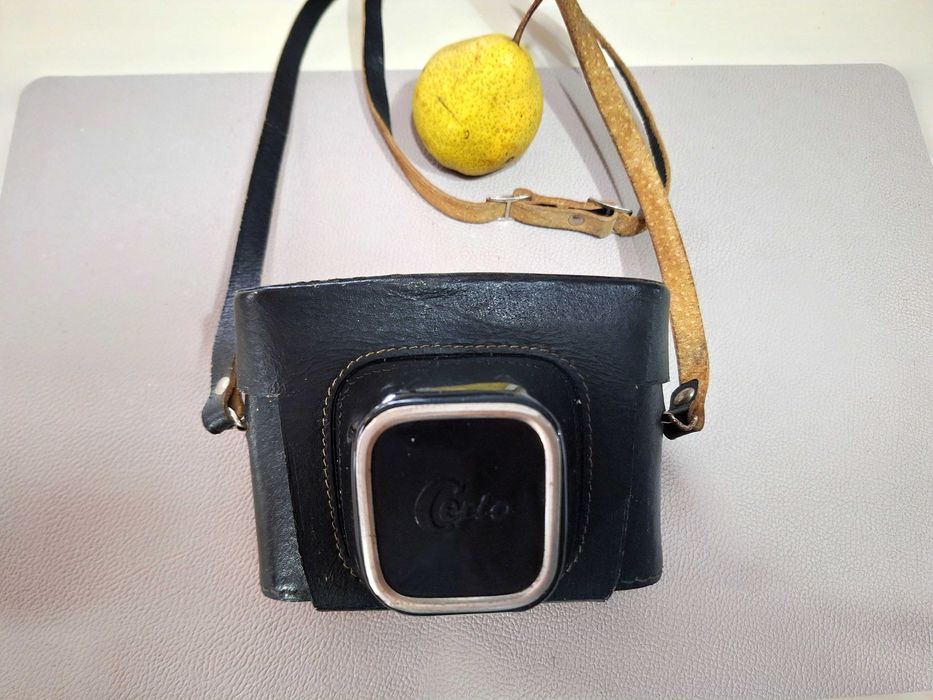 Aparat foto vintage rar Certo Certina film lat 120mm piele  anii 50 60