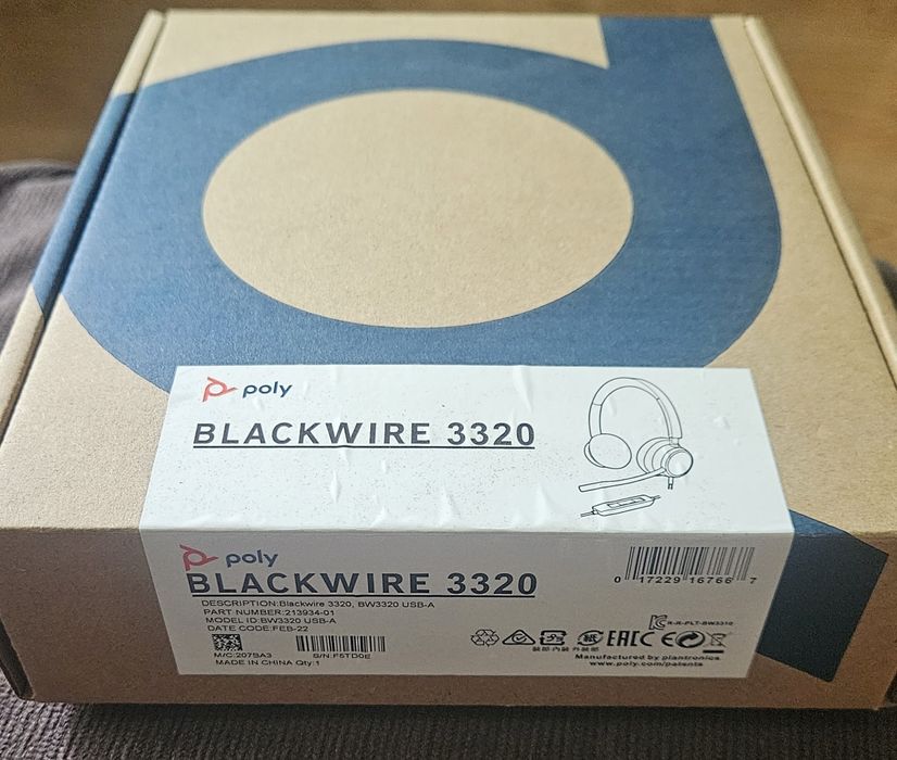 Casti Poly Blackwire 3320