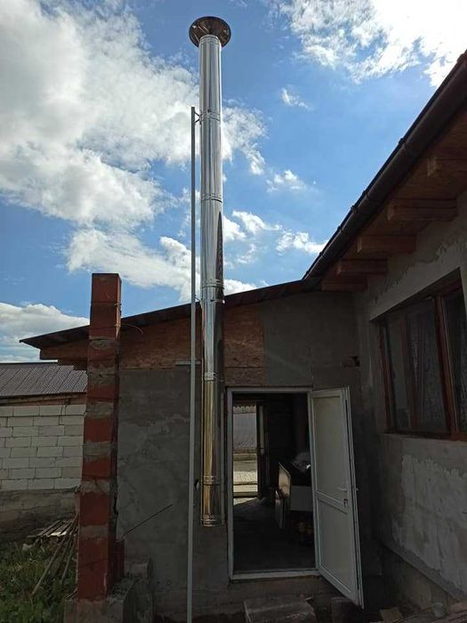 Cos de fum din inox izolat 130/180 mm x 5 m
