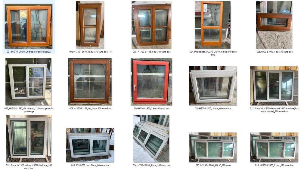 Geamuri termopan second hand.