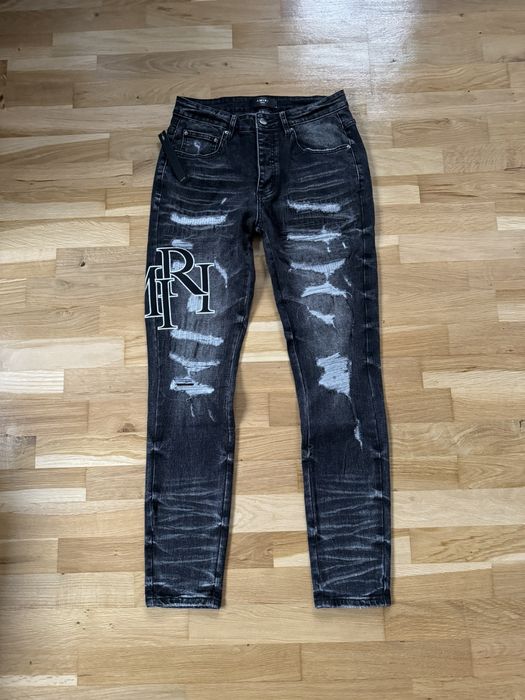 Blugi Amiri Slim Fit Negru