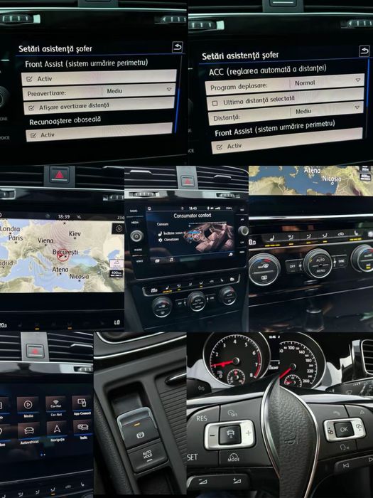 Golf 2018, benzină euro 6 *Faruri FULL LED*Distronic*Front assist*Culoare deosebită* Jante vară/iarnă*