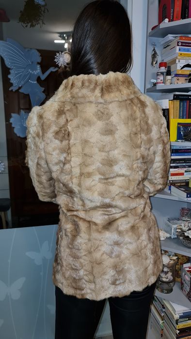 Haina blana naturala lungime medie