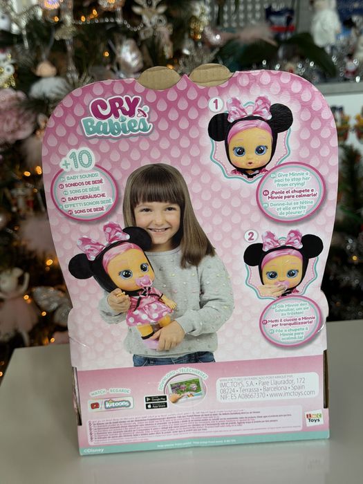 Кукла Cry Babies Minnie mouse Минни