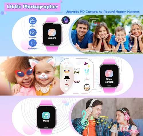 Детски смарт часовник с поддържка на SIM карта и телефонни разговори