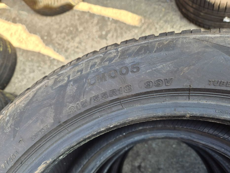 4 Anvelope M+S - 215/55/18 - BRIDGESTONE - CA UNELE NOI - DOT 2021