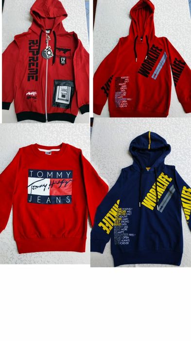 На разные возраста одежда для мальчиков и девочек