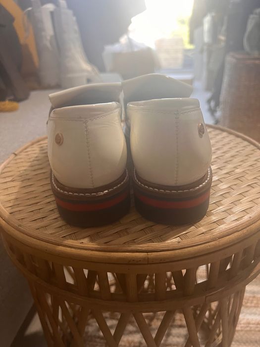 pantofi casual Tommy Hilfiger damă noi 36 albi piele lăcuita