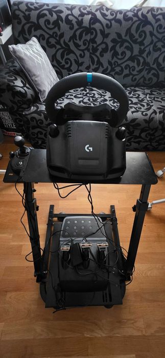 Logitech G923 TRUEFORCE + Suport Metalic (Racing Setup Complet) –  NOU